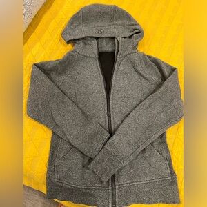 Lululemon womens scuba hoodie size 8 dark heather grey